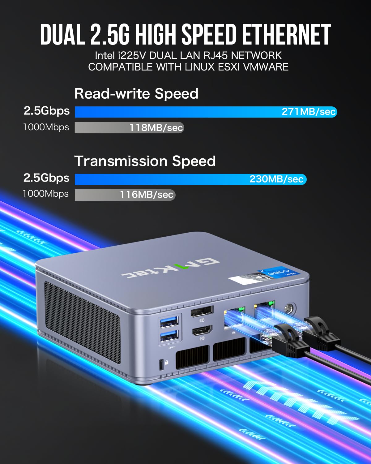 Gmktec Mini Pc Intel I7 13620H (Up To 4.9Ghz) Windows 11 Pro 32Gb Ddr5+2Tb Pcie4.0 Ssd I225V Dual Nic Mini Desktop Computers/Usb